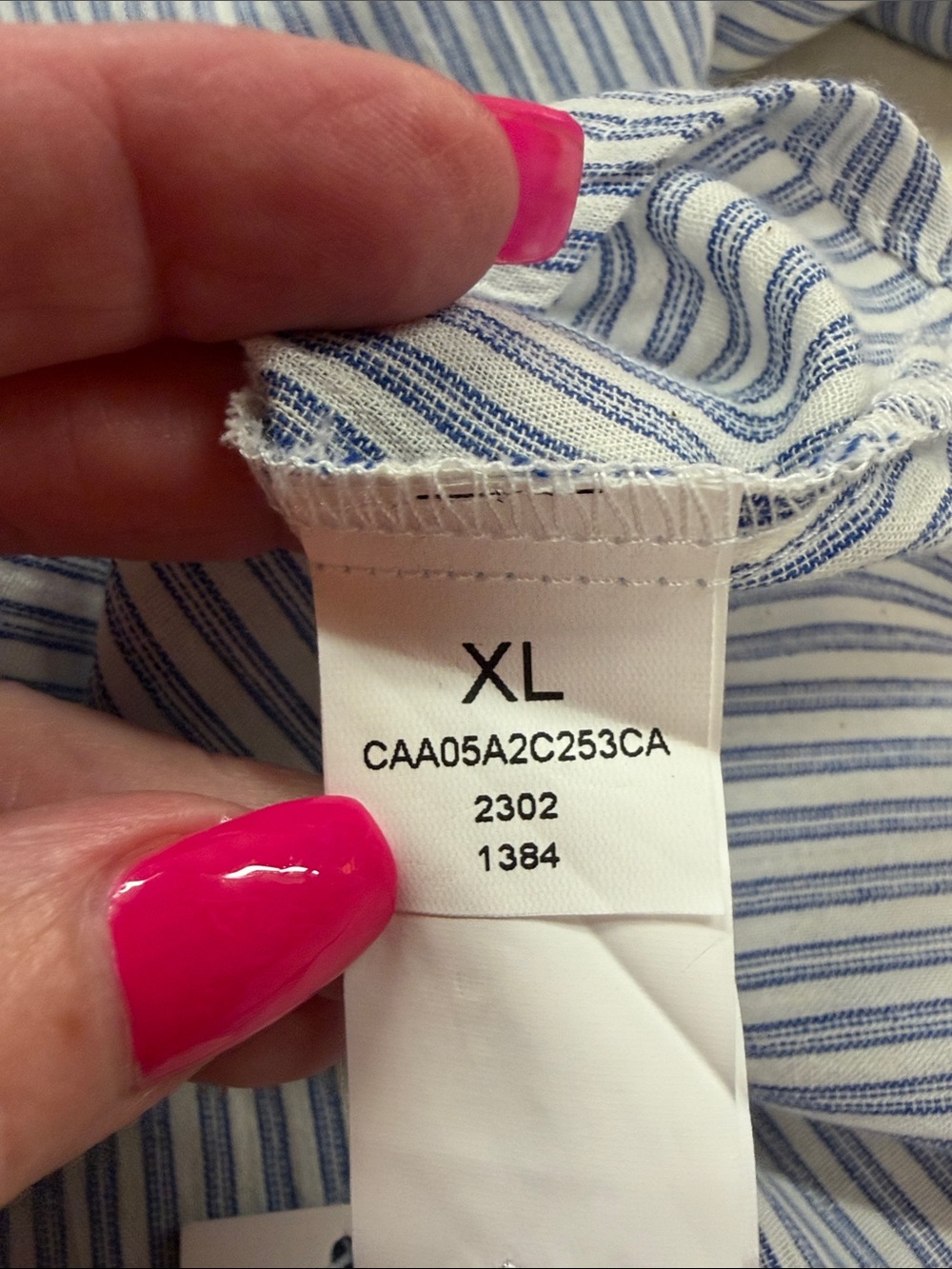 Cupshe Analia Dolman Sleeve Stripe Shirt Collar Dress Beachy Coverup NWT XL - Picture 9 of 11
